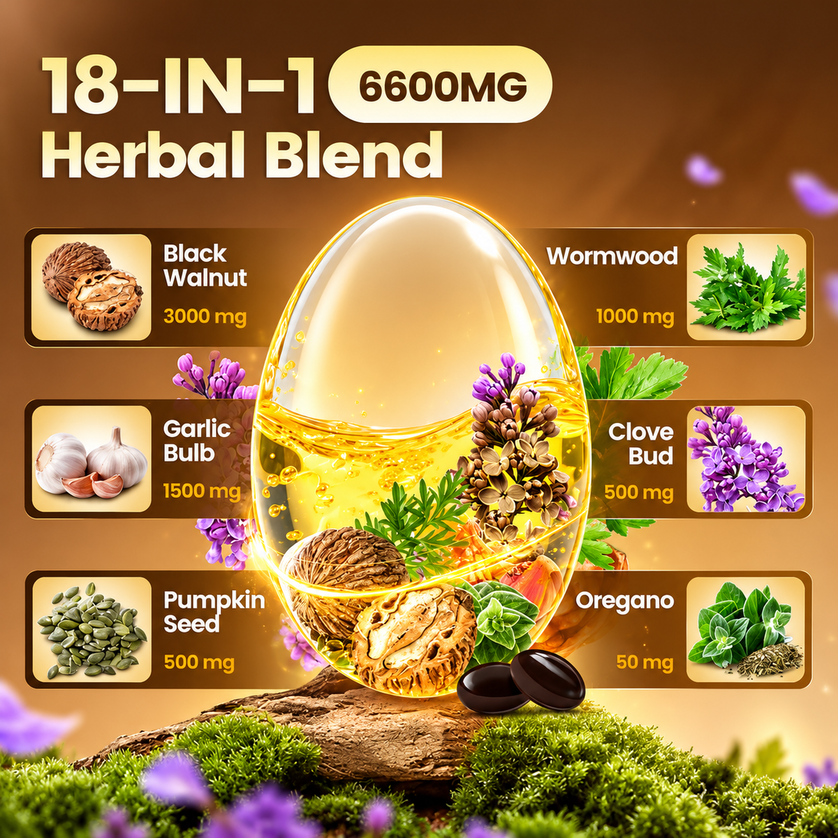 Black Walnut Wormwood Capsules