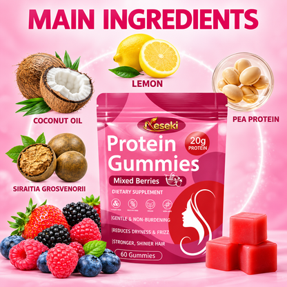 Protein Gummies – Mixed Berry Flavor