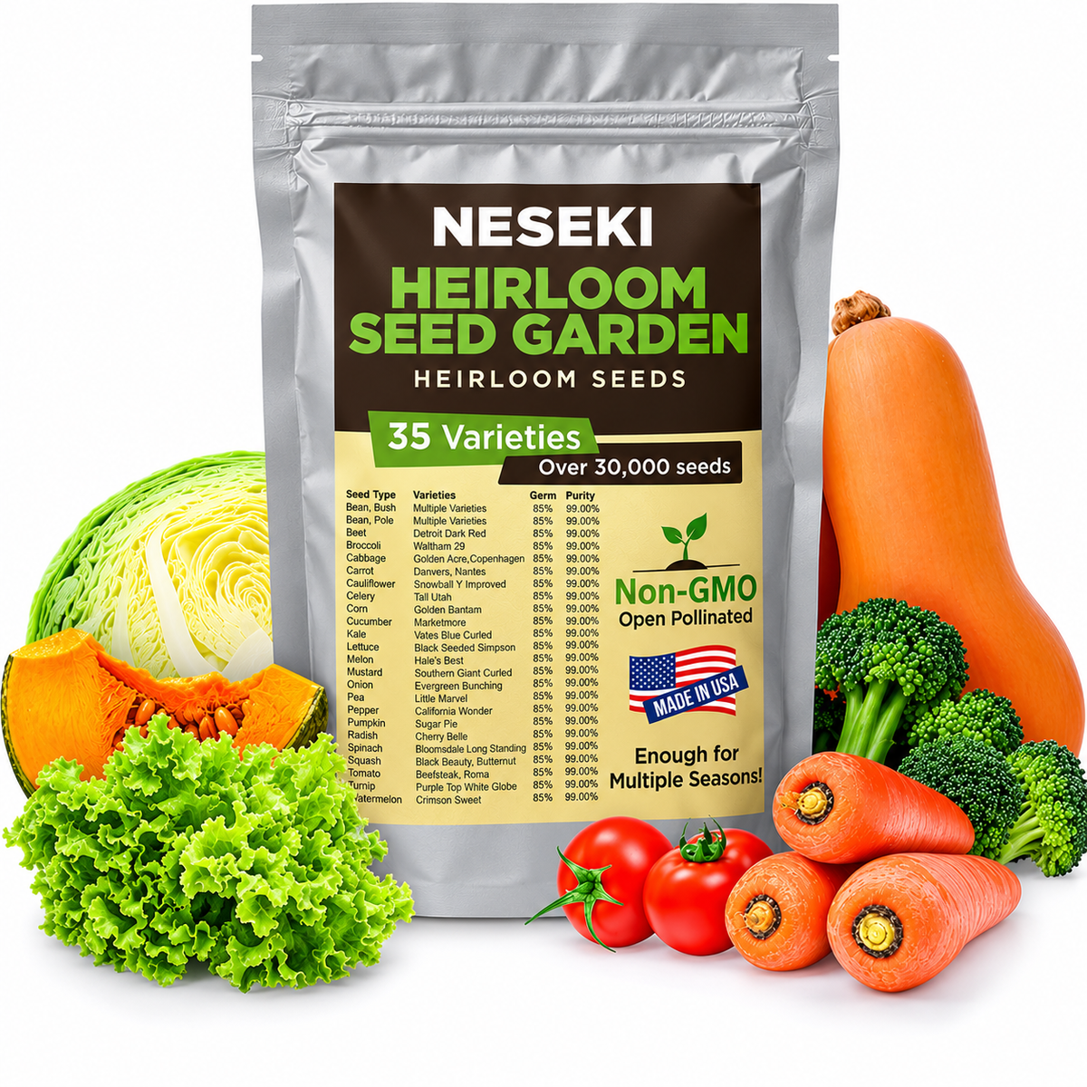 Heirloom Seed Vault Kit