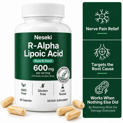 R-ALA 600mg - Advanced Nerve Support for Burning, Tingling & Numbness