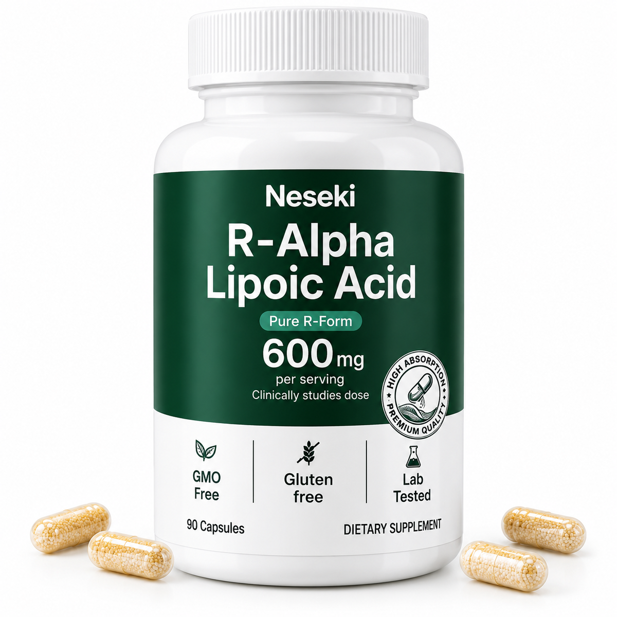 R-ALA 600mg - Advanced Nerve Support for Burning, Tingling & Numbness
